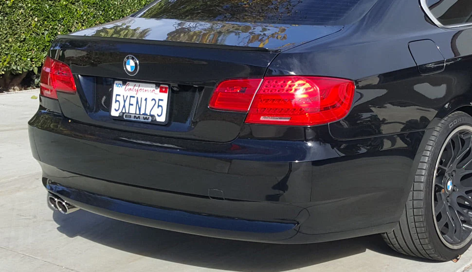 2006-2013 BMW E90 E91 323 325 328 330 Slip-On N51/N52 Exhaust Tips - Burned Blue (Pair)