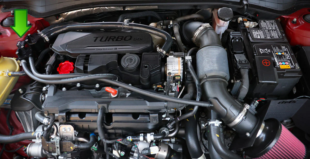 Dual BMS Oil Catch Can Kit for 2021+ KIA K5/Hyundai Sonata 1.6L (Vacuum & Boost)