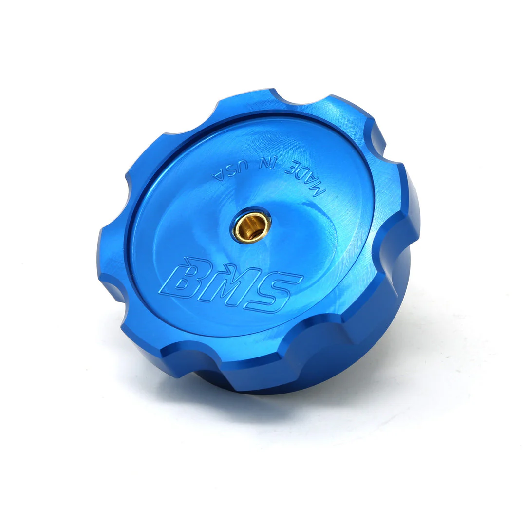Optional Blue Billet WMI tank cap with safety check valve